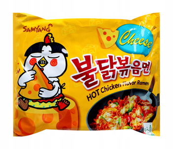 INSTANT NOODLES HOT CHICKEN RAMEN CHEESE 140g - SAMYANG JJAJANG