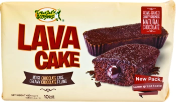 LAVA CAKE BAR CHOCOLATE 10x38 g - LEMON SQUARE