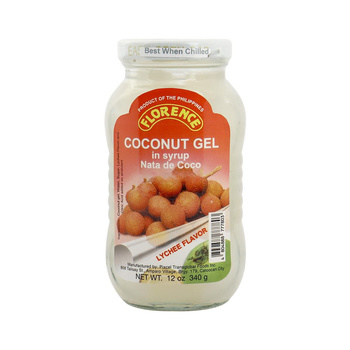 NATA DE COCO LYCHEE FLAVOUR 340 g - FLORENCE