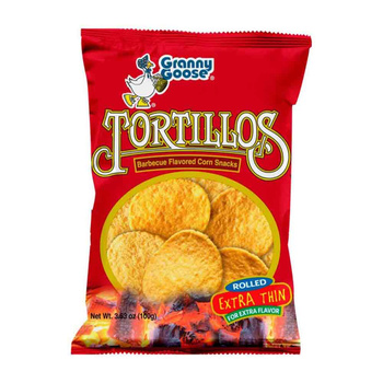 CHIPSY KUKURYDZIANE O SMAKU BBQ TORTILLOS 100 g - GRANY GOOSE