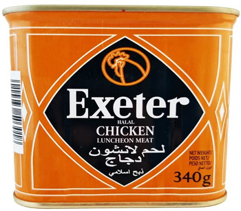 CHICKEN LUNCHEON MEAT HALAL 340 g - EXETER