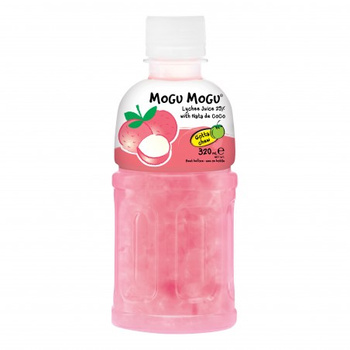 LYCHEE NATA DE COCO 320ml - MOGU MOGU