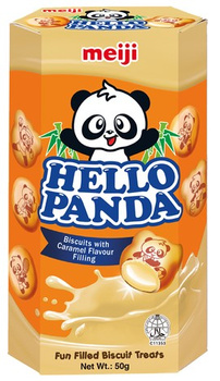 CIASTECZKA HELLO PANDA KARMELOWE 50 g - MEIJI