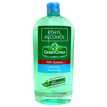 ETHYL ALCOHOL WITH MOISTURIZER 500 ml – GREEN CROSS