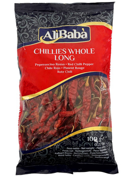 PAPRYCZKI CHILI DŁUGIE SUSZONE 100 g - ALIBABA