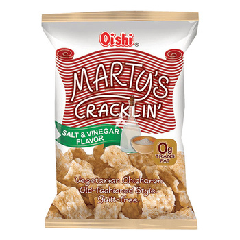 MARTYS CRACKLIN VEGETARIAN CHICHARON SALT & VINEGAR 90 g - OISHI