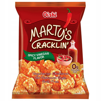 WEGETARIAŃSKI CHICHARON Z GROSZKU PIKANTNY OCET 90 g - OISHI