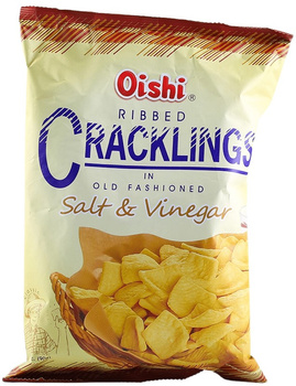 RIBBED CRACKLINGS SALT & VINEGAR 90 g - OISHI