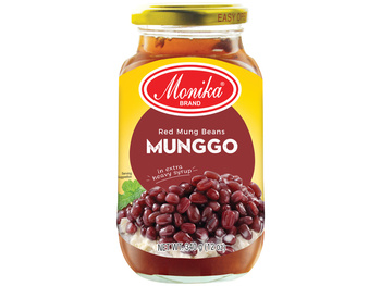 MUNGGO RED MUNG BEANS IN HEAVY SYRUP 340 g - MONIKA