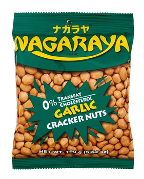 GARLIC CRACKER NUTS COATED PEANUTS 160 g - NAGARAYA