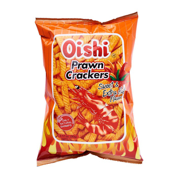 PRAWN CRACKERS SWEET & EXTRA HOT 90 g - OISHI
