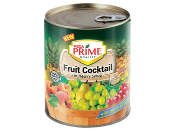 FRUIT COCTAIL IN HEAVY SYRUP 850 g - MEGA PRIME