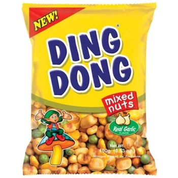 MIXED NUTS REAL GARLIC 100 g (YELLOW) – DING DONG