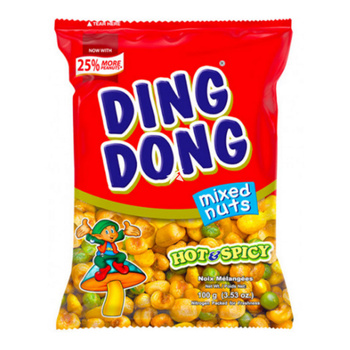 MIESZANKA ORZECHÓW HOT & SPICY 100 g - DING DONG