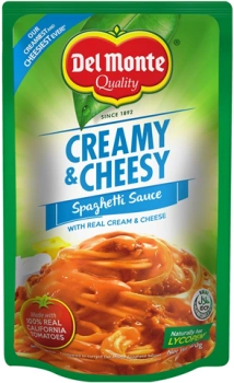 SPAGHETTI SAUCE CREAMY & CHEESY 900 g - DEL MONTE