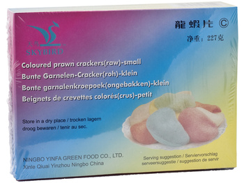 PRAWN CRACKERS RAW 3 COLOURS 227 g - SKYBIRD