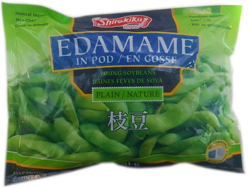 SOJA EDAMAME STRĄKI 400 g - SHIRAKIKU (MROŻONY)